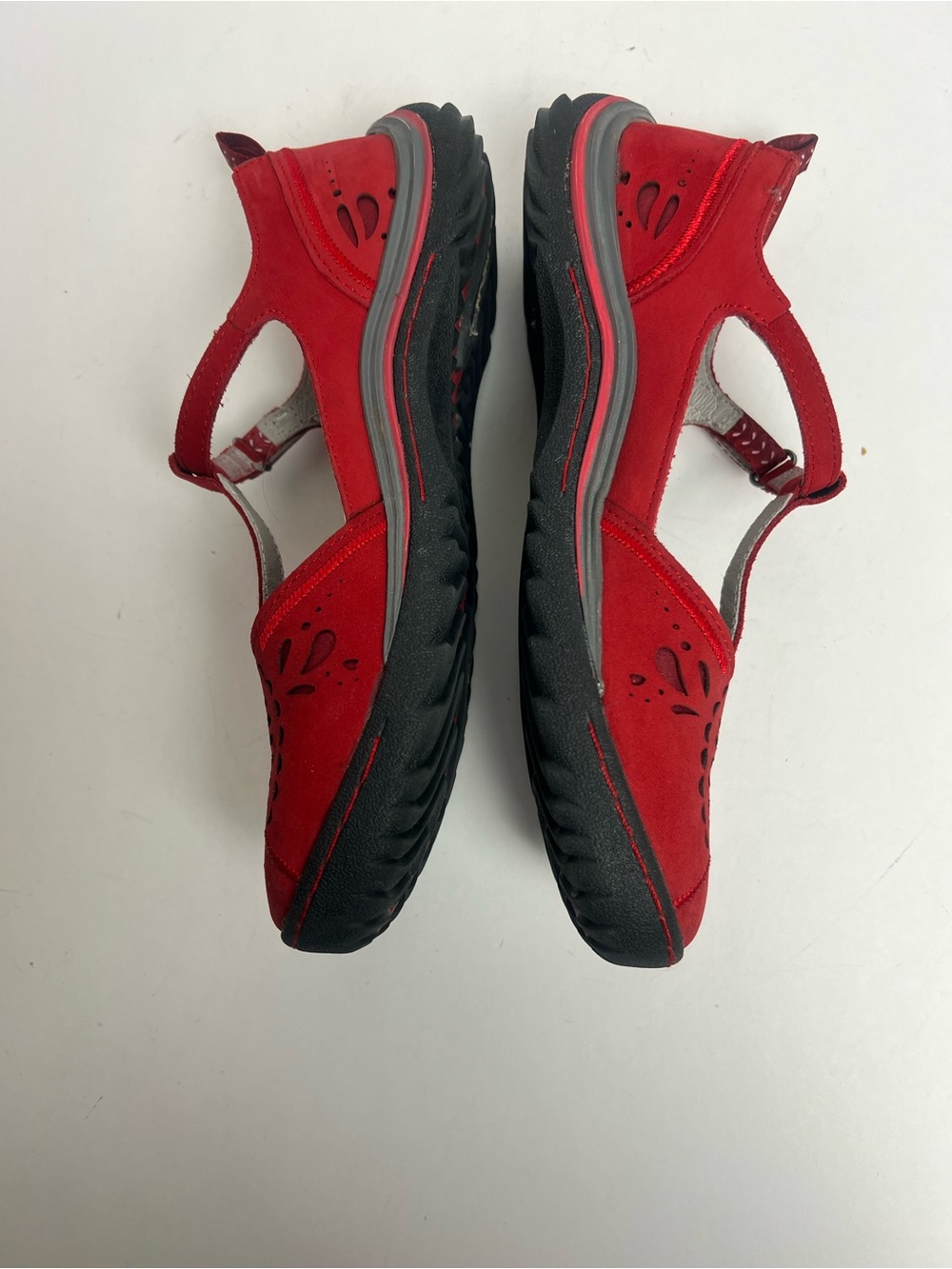 JAMBU Women’s Sunkist Size 8 Red Leather Upper Shoes - Picture 10 of 14